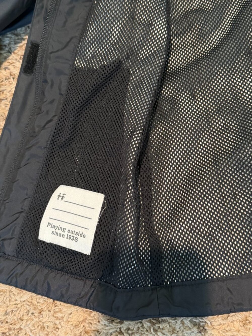 Columbia Kids Black Waterproof Rain Jacket - Size Small (8) Hooded - Picture 5 of 9
